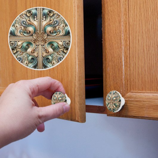 Parelkust Elegantie Keramische Knop