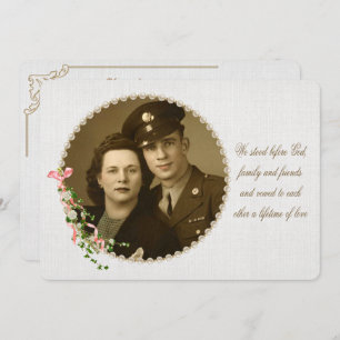 ParelLijst Wedding Vow Renewal Kaart