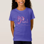 Parelmeisjes P-naam betekent monogram kleding T-shirt (Voorkant)