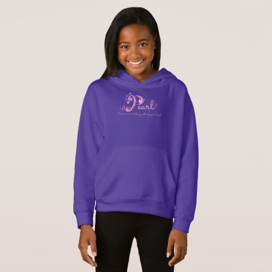 Parelmeisjes P-naam betekent monogram kleding T-shirt (Voorkant volledig)