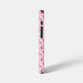 Parelmoer, Bloemen & Roze iPhone Hoesje (Linkerkant)