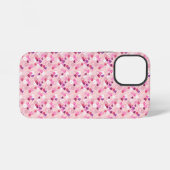 Parelmoer, Bloemen & Roze iPhone Hoesje (Achterkant horizontaal)