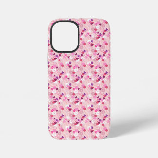 Parelmoer, Bloemen & Roze iPhone 12 Mini Hoesje