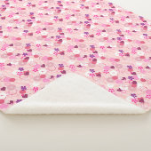 Parelmoer, Bloemen & Roze Sherpa Deken (3/4)