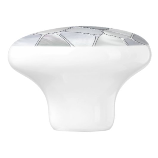 Parelmoer - Cellen Collage N17 Keramische Knop (Zijkant)