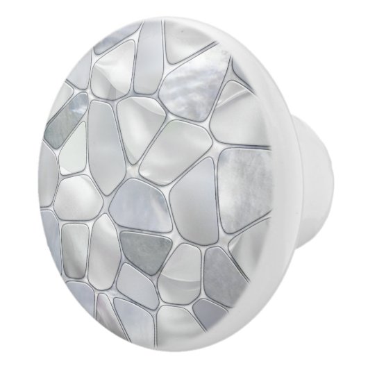 Parelmoer - Cellen Collage N17 Keramische Knop (Rechts)