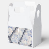 Parelmoer en Lichtblauwe Hydrangea Favor Doos Bedankdoosjes (Geopend)
