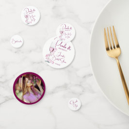 Parelmoer en Prosecco Moderne Elegante Bruidsmeisj Confetti