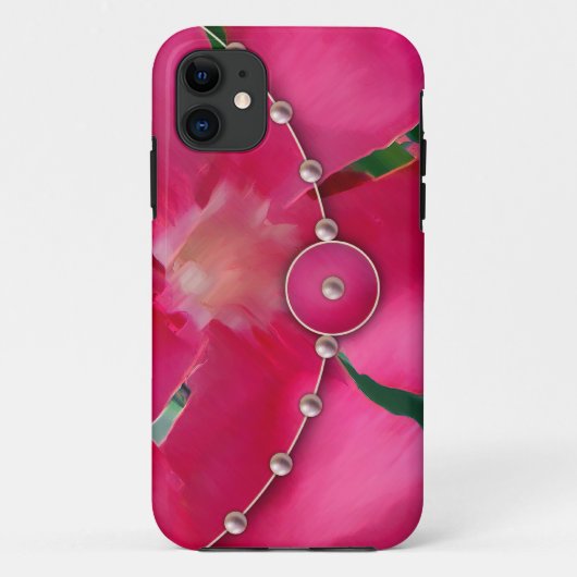 Parelmoer en Roze Bloemblaadjes Case-Mate iPhone Case (Achterkant)