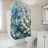 Parelmoer Flora Douchegordijn (In situ)