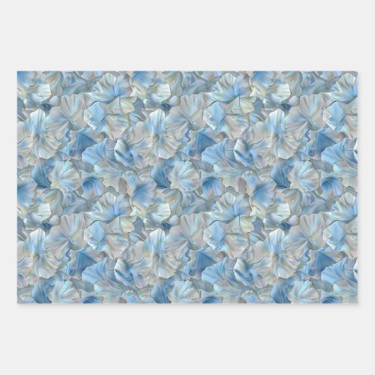 Parelmoer Floral Wrapping Paper Sheets (Voorkant)