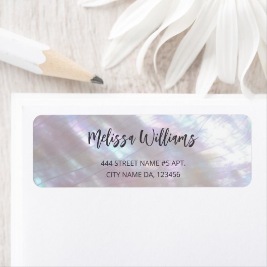 parelmoer glinsterend etiket (Insitu)