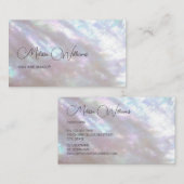 parelmoer glinsterend visitekaartje (Voorkant / Achterkant)