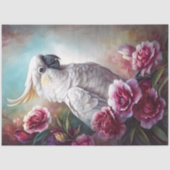 Parelmoer Grace Witte Kaketoe Decoupage Tissuepapier (Voorkant)