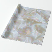 Parelmoer Iridescent Stof Cadeaupapier (Uitgerold)