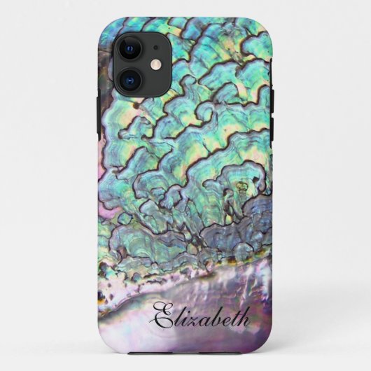 Parelmoer Iridescente Sieraden Gepersonaliseerd Case-Mate iPhone Case (Achterkant)