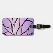 Parelmoer Paarse Creative Leave Pattern Bagagelabel (Voorkant horizontaal)