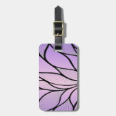 Parelmoer Paarse Creative Leave Pattern Bagagelabel (Voorkant verticaal)