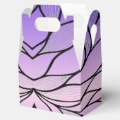 Parelmoer Paarse Creative Leave Pattern Bedankdoosjes (Geopend)