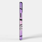 Parelmoer Paarse Creative Leave Pattern Case-Mate iPhone Case (Achterkant / Rechts)