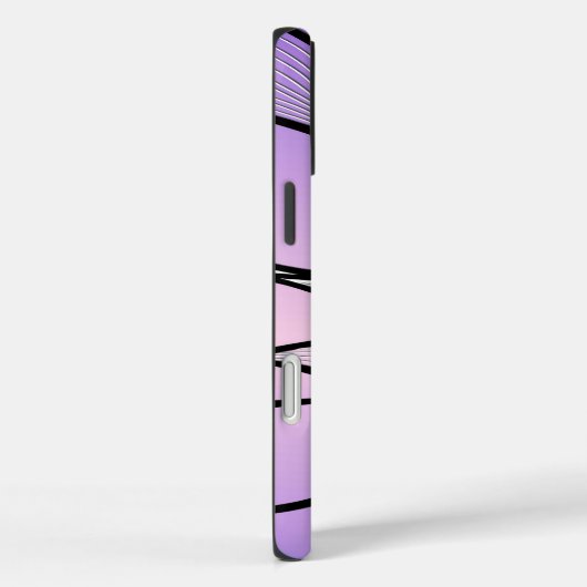 Parelmoer Paarse Creative Leave Pattern Case-Mate iPhone Case (Achterkant / Rechts)
