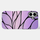 Parelmoer Paarse Creative Leave Pattern Case-Mate iPhone Case (Achterkant (horizontaal))