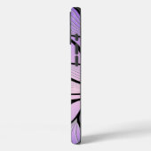 Parelmoer Paarse Creative Leave Pattern Case-Mate iPhone Case (Achterkant / Links)