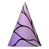 Parelmoer Paarse Creative Leave Pattern Feesthoedjes (Links)