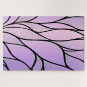 Parelmoer Paarse Creative Leave Pattern Legpuzzel (Horizontaal)