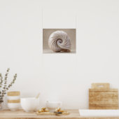 Parelmoer Spiraal Schelp Luxe Canvas Print (Keuken)