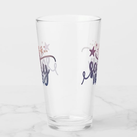 Parelmoer Zoute Vibes Ocean Beach Pint Glass Glas (Rechts)