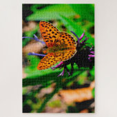 Parelmoervlinder. Legpuzzel (Verticaal)