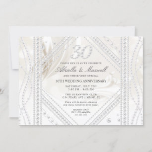 Parels 30e verjaardagsfoto kaart