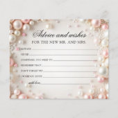 Parels Advies en wensen Vrijgezellenfeest Kaart (Voorkant)