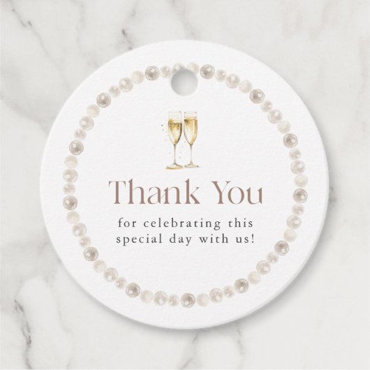 Parels Bedankt Bedankjes Labels (Voorkant)