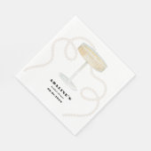 Parels, bloemblaadjes en prosecco | Trendy Pearl B Servet (Hoek)