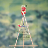 Parels, bloemblaadjes en Prosecco Vrijgezellenfees Acryl Bord (Neutraal)