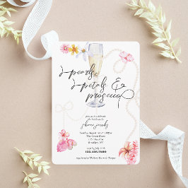 Parels, bloemblaadjes + Prosecco | Trendy Vrijgeze Kaart