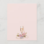 Parels Bloembladeren & Prosecco Bloemen Vrijgezell (Achterkant)