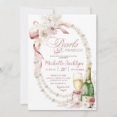 Parels Boho Bruiloft Uitnodiging (Voorkant)