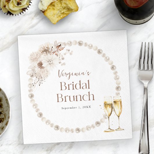 Parels Bridal Brunch Servet