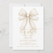 Parels buigen Ze bindt het knoop Vrijgezellenfeest Kaart (Voorkant)