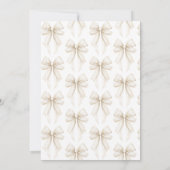 Parels buigen Ze bindt het knoop Vrijgezellenfeest Kaart (Achterkant)