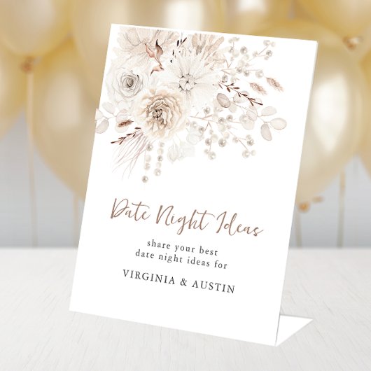 Parels Date Night Staander Reclamebord Met Voetstuk