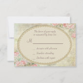 Parels & de Sjofele Elegante Rozen RSVP van het (Achterkant)