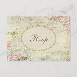Parels & de Sjofele Elegante Rozen RSVP van het Kaartje
