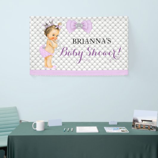 Parels Diamonds Princess Baby Lavendelkroon Spandoek (Beurs)