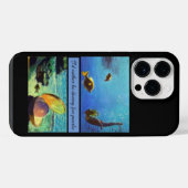 Parels duiken iPhone hoesje (Achterkant horizontaal)