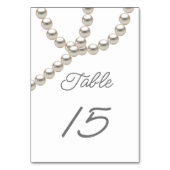 Parels elegante bruiloft kaart (Voorkant)