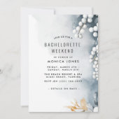 Parels en bloemen Bachelorette Weekendfeest Kaart (Voorkant)